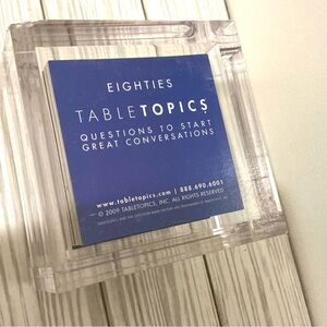 Eighties TABLETOPICS Card Game - Blue